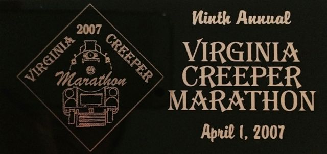 Virginia Creeper Marathon Recap