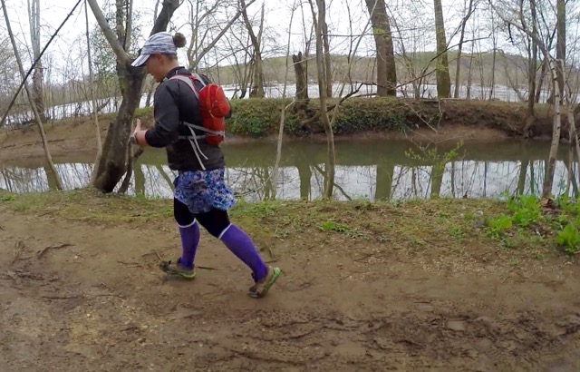 Cheering On North Face Runners During A Muddy Trail Run